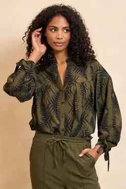 Wehkamp Lofty Manner blouse groen aanbieding