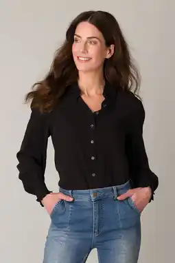 Wehkamp ES&SY blouse zwart aanbieding
