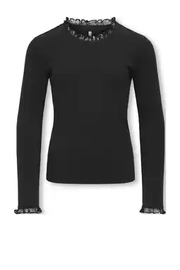 Wehkamp KIDS ONLY GIRL longsleeve zwart aanbieding