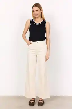 Wehkamp Soyaconcept wide leg jeans crème aanbieding