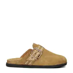 Wehkamp Haboob Amelie suède clogs camel aanbieding