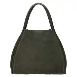 Wehkamp Manfield suede shopper groen aanbieding