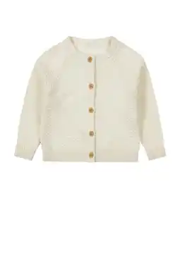 Wehkamp Dirkje baby gebreid vest wit aanbieding