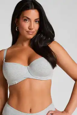 Wehkamp Hunkemöller voorgevormde beugelbh Cotton grijs aanbieding