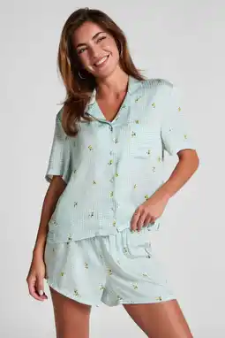 Wehkamp Hunkemöller pyjamashort lichtgroen aanbieding