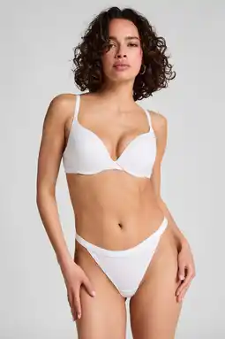 Wehkamp Hunkemöller string Cotton wit aanbieding