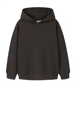 Wehkamp NAME IT KIDS hoodie donkerbruin aanbieding