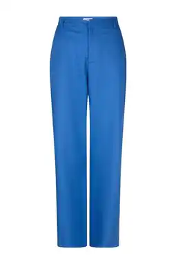 Wehkamp Lofty Manner wide leg regularwaist pantalon blauw aanbieding
