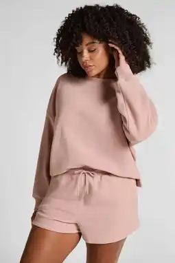 Wehkamp Hunkemöller fleece pyjamashort roze aanbieding
