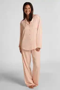 Wehkamp Hunkemöller satijnlook pyjamabroek Ayla roze aanbieding