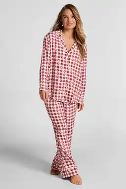 Wehkamp Hunkemöller by Monica Geuze pyjama rood/wit aanbieding