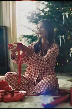 Wehkamp Hunkemöller by Monica Geuze pyjama rood/wit aanbieding