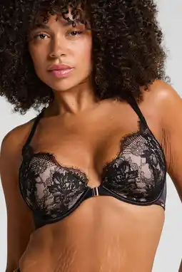 Wehkamp Hunkemöller Noir voorgevormde beugelbh Cynthia met voorsluiting zwart aanbieding