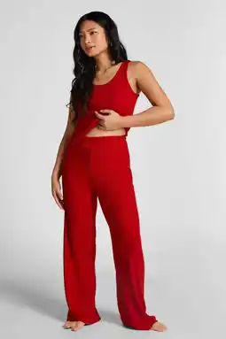Wehkamp Hunkemöller pyjamabroek rood aanbieding