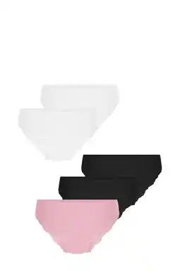 Wehkamp Hunkemöller brazilian (set van 5) wit/zwart/roze aanbieding