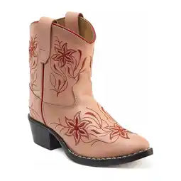 Wehkamp Bootstock Dolly Tiener leren cowboylaarzen roze aanbieding