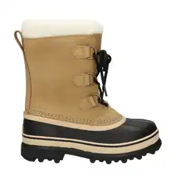 Wehkamp Sorel nubuckleren snowboots beige aanbieding