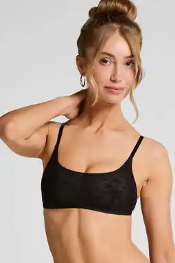 Wehkamp Hunkemöller niet-voorgevormde bralette Darcy zwart aanbieding