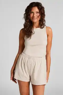 Wehkamp Hunkemöller shortama beige aanbieding