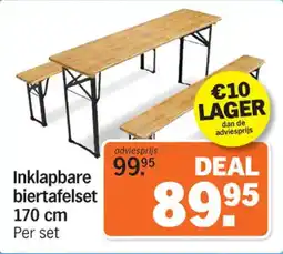 Albert Heijn Inklapbare biertafelset aanbieding
