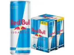 Hoogvliet Red Bull Energy drink suikervrij 4-pack aanbieding