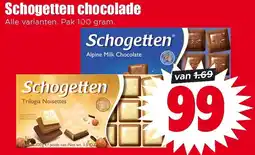 Dirk Schogetten chocolade aanbieding
