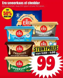 Dirk Eru smeerkaas of cheddar aanbieding
