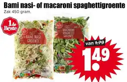 Dirk Bami nasi of macaroni spaghettigroente aanbieding