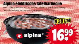 Dirk Alpina elektrische tafelbarbecue aanbieding