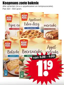 Dirk Koopmans zoete bakmix aanbieding
