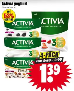 Dirk Activia yoghurt aanbieding