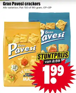 Dirk Gran pavesi crackers aanbieding