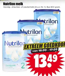 Dirk Nutrilon melk aanbieding