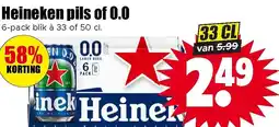 Dirk Heineken pils of 0.0 aanbieding