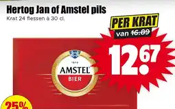 Dirk Hertog Jan of Amstel pils aanbieding