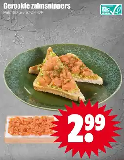Dirk Geroookte zalmsnippers aanbieding