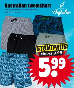 Dirk Australian zwemshort aanbieding