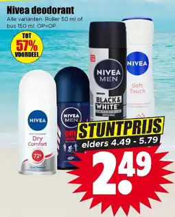 Dirk Nivea deodorant aanbieding