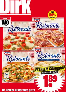Dirk Dr. oetker ristorante pizza aanbieding