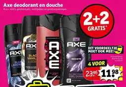 Kruidvat Axe Deodorant en Douche aanbieding