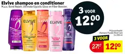 Kruidvat Elvive Shampoo en Conditioner aanbieding
