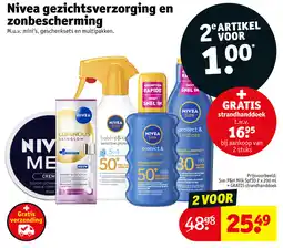 Kruidvat Nivea Gezichtsverzorging en Zonbescherming aanbieding