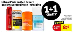 Kruidvat L'Oréal Paris en Men Expert Gezichtsverzorging en Reiniging aanbieding