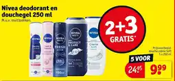 Kruidvat Nivea deodorant en douchegel aanbieding
