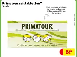 Kruidvat Primatour reistabletten aanbieding