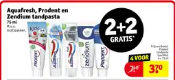 Kruidvat Aquafresh, Prodent en Zendium Tandpasta aanbieding
