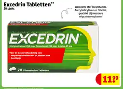 Kruidvat Excedrin Tabletten aanbieding