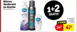 Kruidvat Odorex Deodorant en Douche aanbieding
