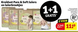 Kruidvat Kruidvat Pure & Soft Luiers en Luierbroekjes aanbieding