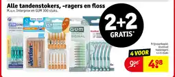 Kruidvat Alle tandenstokers, ragers en floss aanbieding